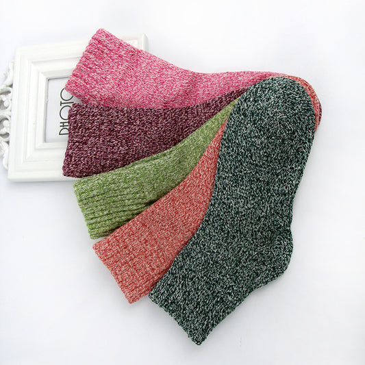 Retro style rabbit wool socks