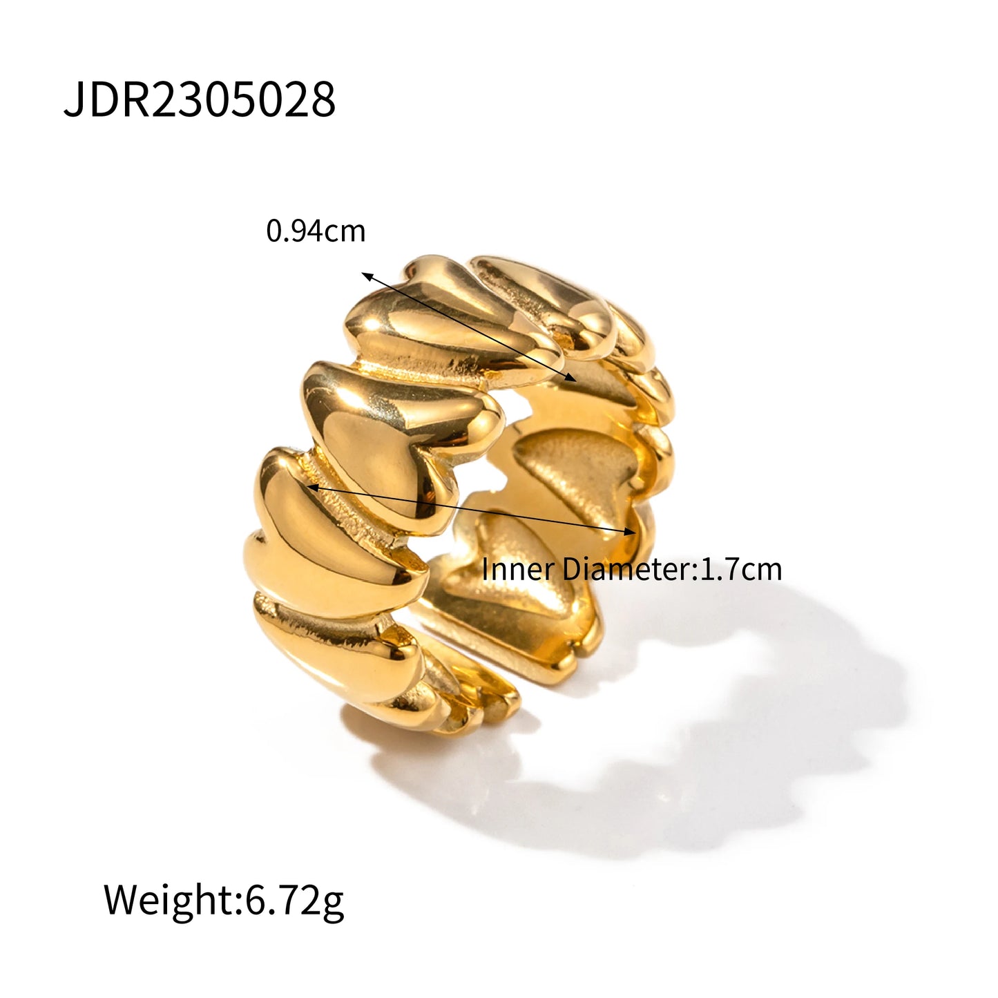 Uworld Fashion Imitation Pearl Stainless Steel Gold Color Ring for Women Engagement Party Gift Temperament Jewelry 2024