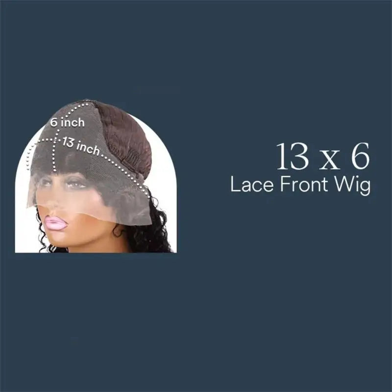 30 36 Inch Water Wave Lace Front Human Hair Wig Deep Wave Curly Brazilian Pre Plucked Lace Frontal Wig 200% Density For Women