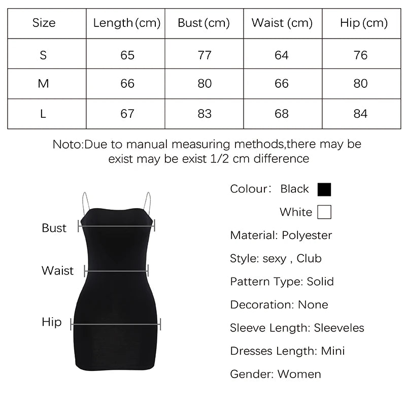 CDJLFH Summer Black Sexy Dress Clothes Backless Spaghetti Straps Bodycon Dress Women Xmas Party Mini Dresses Woman Party Night