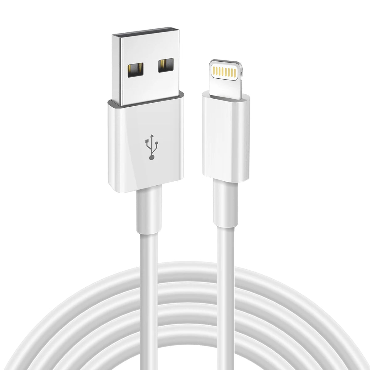 3A USB Cable For iPhone 14 13 12 11 Pro Max X XR 6s 7 8 Plus 3ft 6ft Lead Mobile Phone Fast Charging Cord Data Charger Wire