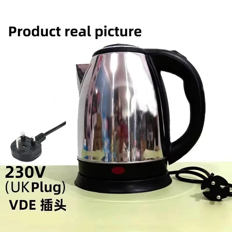 Electric Kettle 2L Hot Water Kettle Stainless Steel Electric Teapot Coffee Tea Beverage Boiler Electric Water Heater 220v/230v