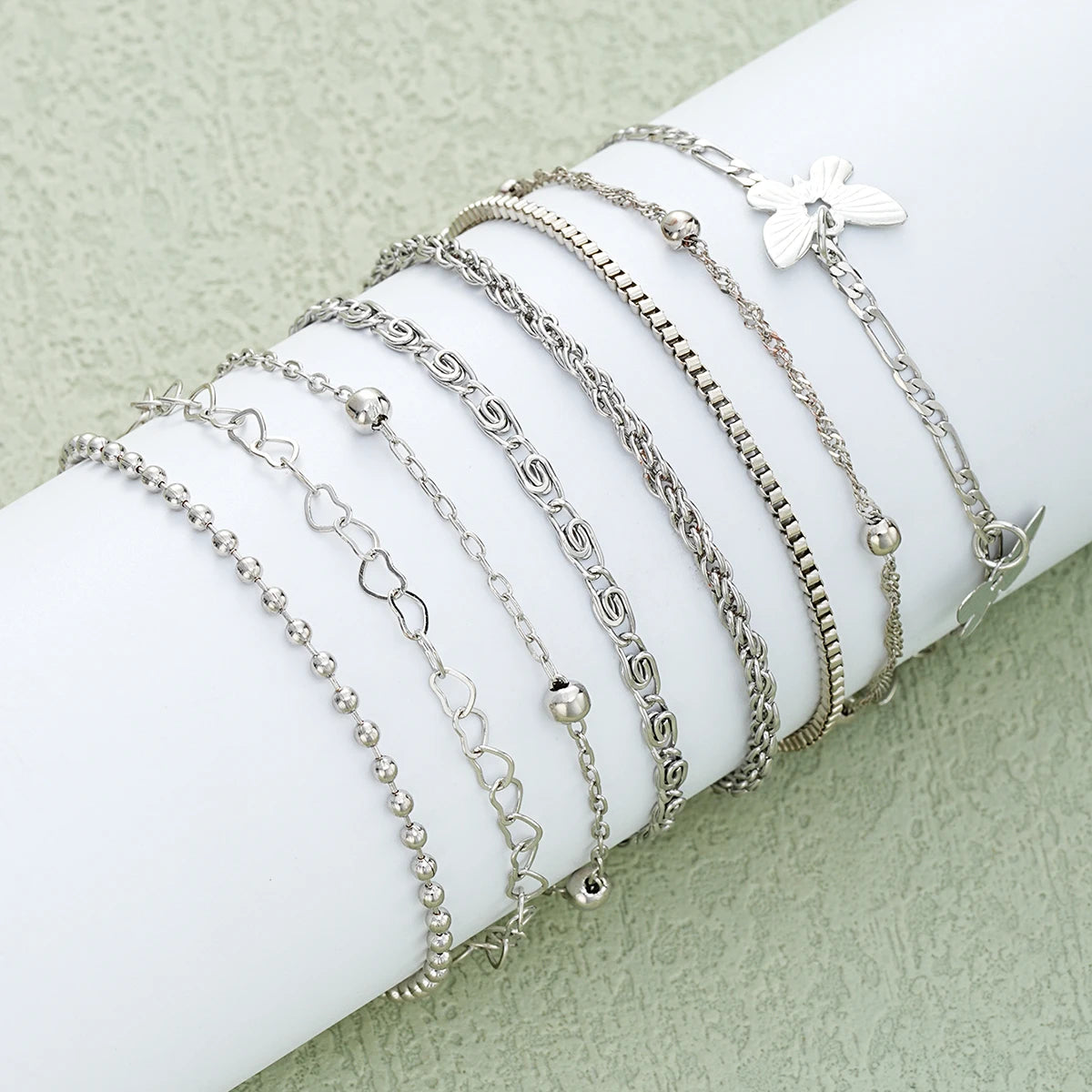 108 Pcs/Pcs Vintage Elegant Pearl Zircon Butterfly Pendant Earrings Ring Necklace Bracelet for Women Daily Wear Jewelry Gift New