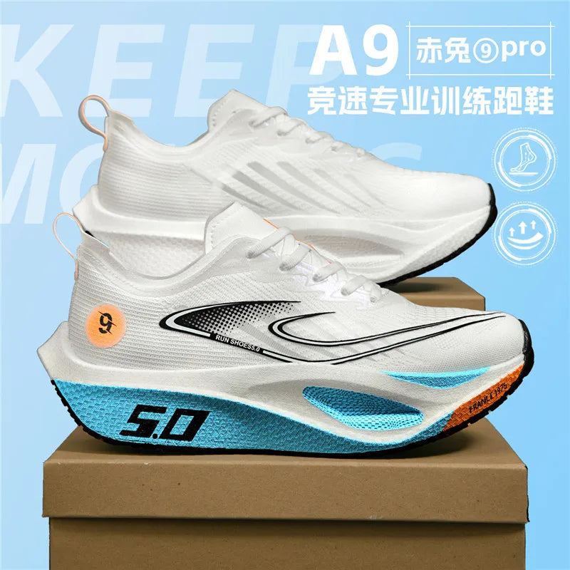 Running Shoes Speciality Carbon Board Marathon Men Sports Breathable Lightweight Women's Comfortable Athletic Nonskid Sneakers