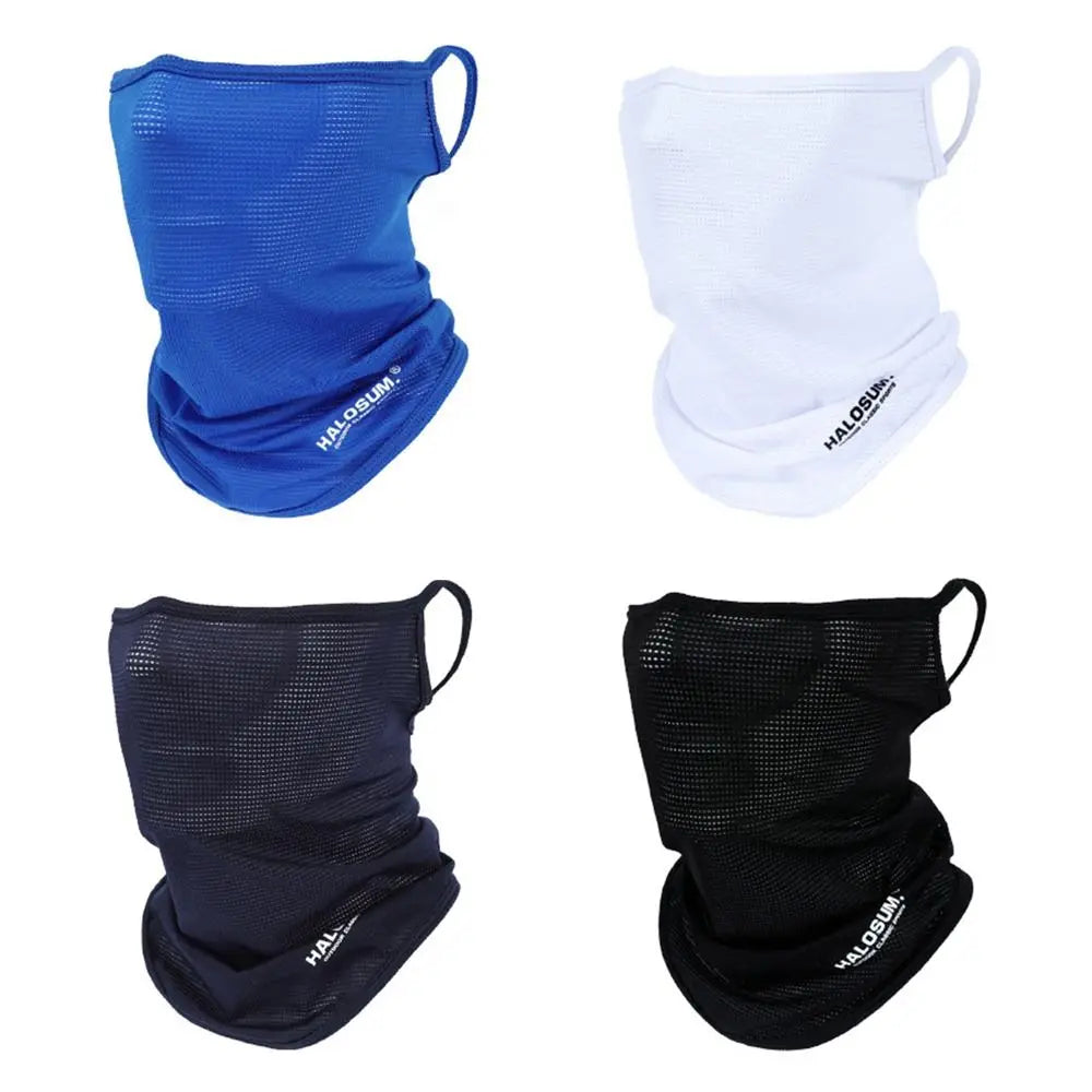 Summer Ice Silk Sun Protection Bike Mask Full Face Mask Balaclava Breathable Sun UV Protection Outdoor Sport Cycling Men Women