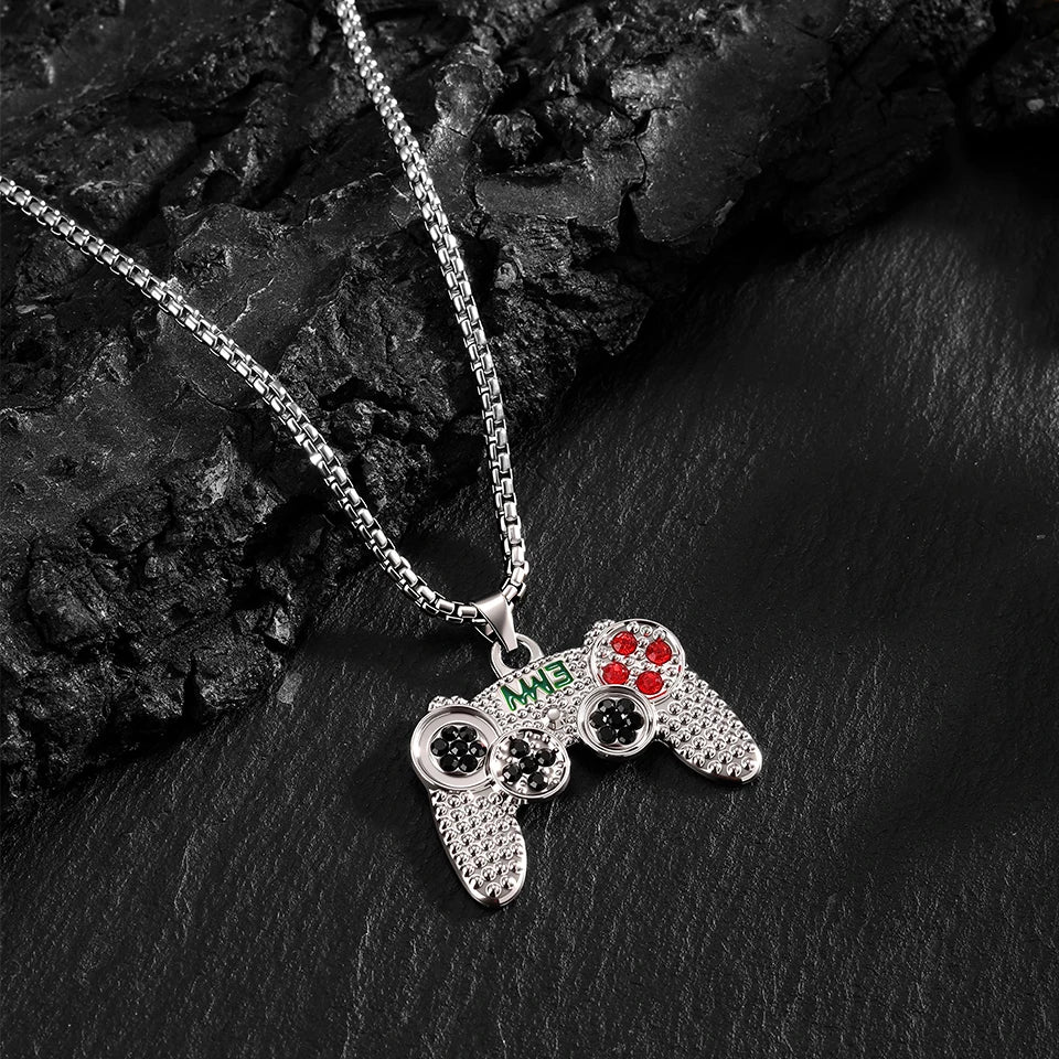 2Piece Set Hip Hop Statement Stainless Steel Poker Card Ace of Spades Necklace For Women Men Pendant Chain Playing Cards Jewelry