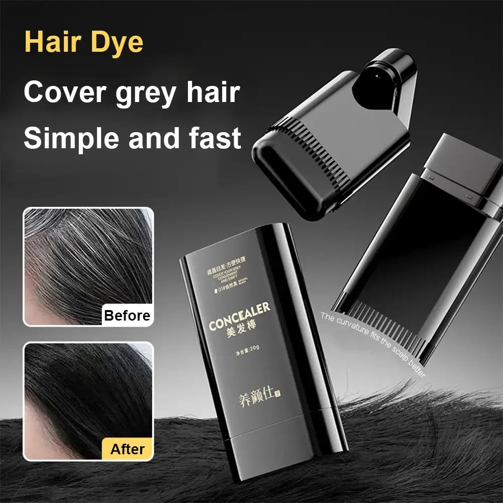 1PC Hair Comb Hair Color Comb Black Hair Disposable Hair Color Pen Hair Color Stick Temporary Cover Gray Hair Covering Artifacts