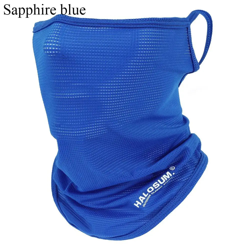 Summer Ice Silk Sun Protection Bike Mask Full Face Mask Balaclava Breathable Sun UV Protection Outdoor Sport Cycling Men Women