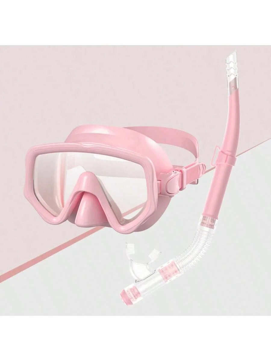 Diving Mask Snorkel Set For Adults Tempered Glass Scuba Professional Panoramic Snorkeling Gear Swimming Training Snorkel Kit