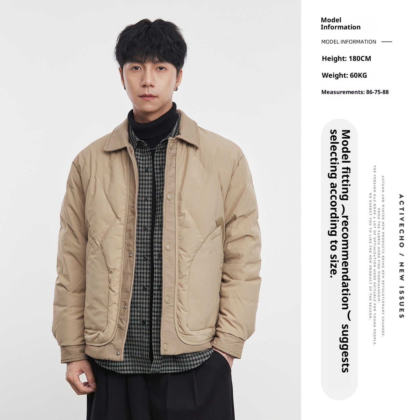 Lightweight Down Jacket Men's Coat Wide