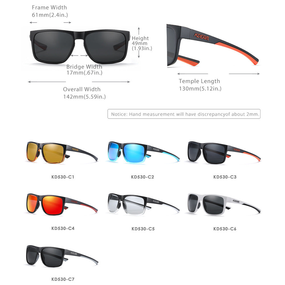 Box Colorful Real Film Lure Sunglasses For Fishing