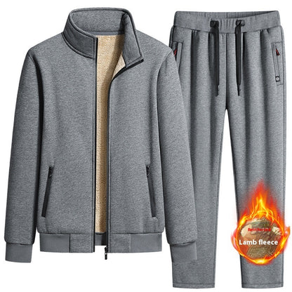 Men's Casual Lambswool Cotton Winter Fleece Plus Size