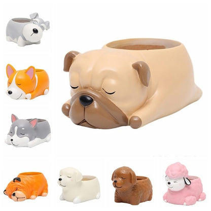 Creative Sleeping Pet Succulent Flower Pot