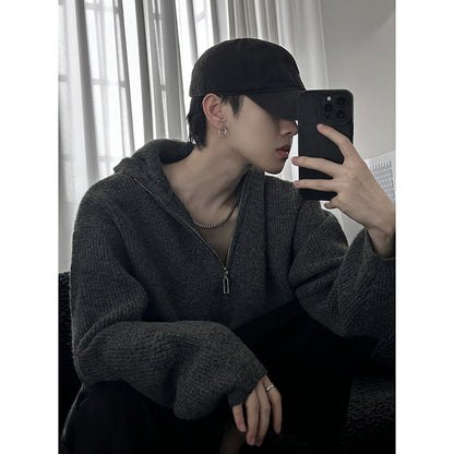 Knitted Sweater High-grade Baggy Coat
