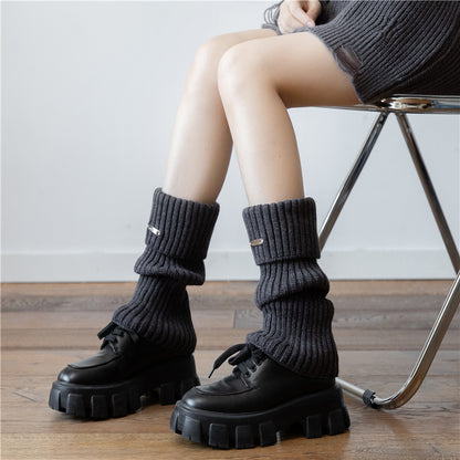 Women's Mid-calf Japanese Thickened Knitting Foot Sock