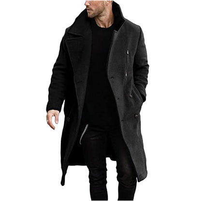 Men's Woolen Coat Thickened Coat