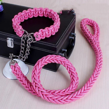 Nylon Pet Leash Medium And Large Dog Collar