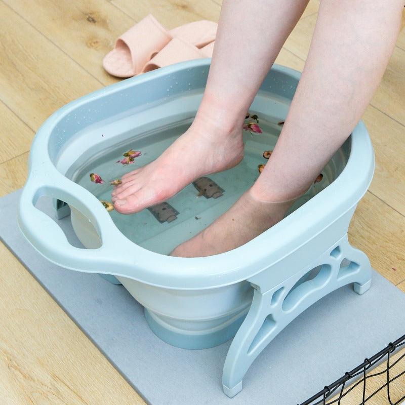 Foldable Foot Basin Foot Basin Leg Plastic Foot Basin Heat Preservation Portable Foot Basin Household Foot Basin
