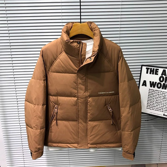 Stand Collar Men's Down Jacket Rooms Warm Jacket