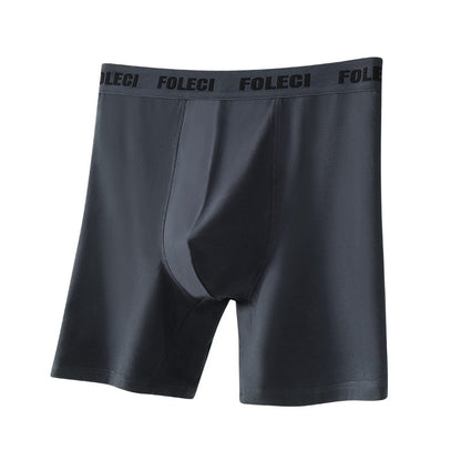 Men's Lengthened Sports Underwear Men's Anti-wear Leg Boxer Briefs Pure Cotton Breathable