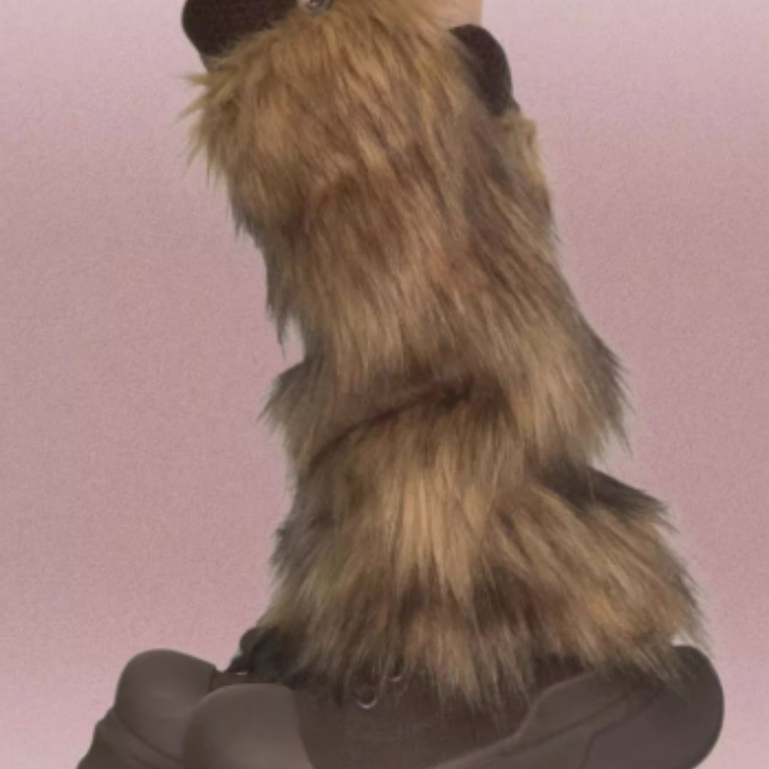 Warm Sock Covers Imitating Fur, Fluffy, Sweet, Cool, And Spicy Girls