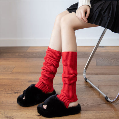 Women's Mid-calf Japanese Thickened Knitting Foot Sock