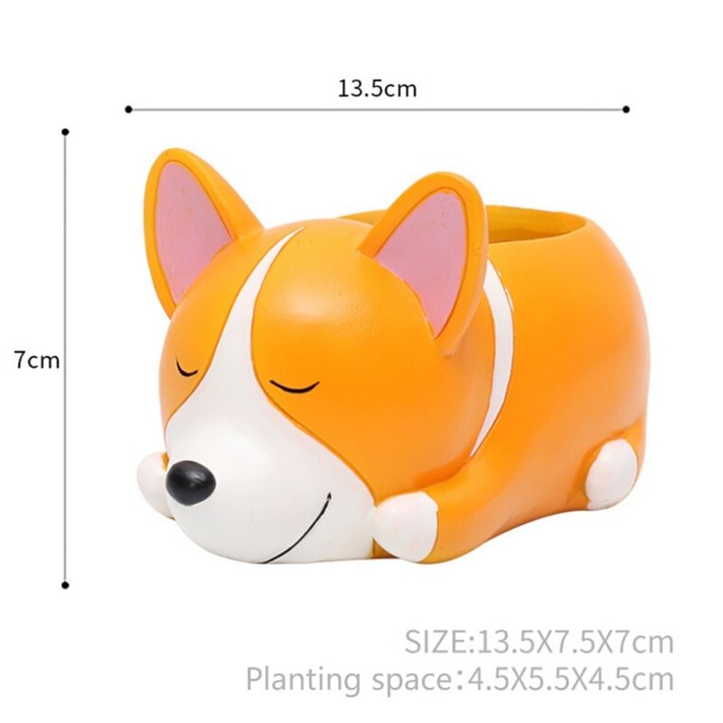 Creative Sleeping Pet Succulent Flower Pot