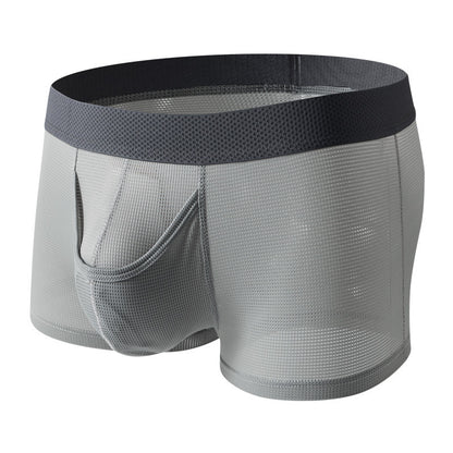 Men's Ice Silk Boxer Mesh Breathable Underwear