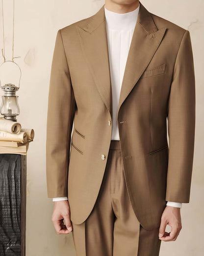 Casual Peaked Lapel Blazer