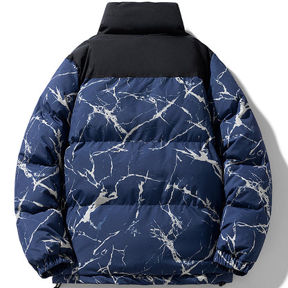 Cold-proof Stand Collar Winter Cotton Coat For Men