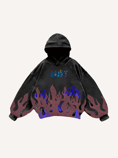 Fashion Casual Printed Polyester Sweater