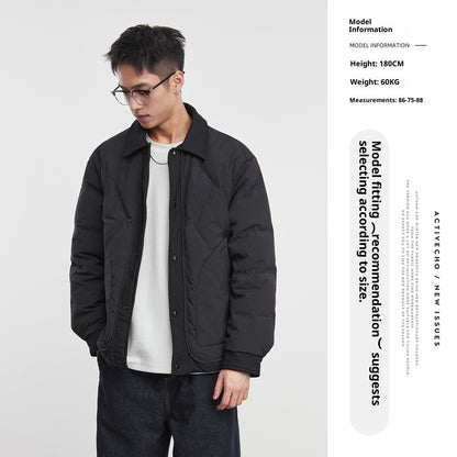 Lightweight Down Jacket Men's Coat Wide