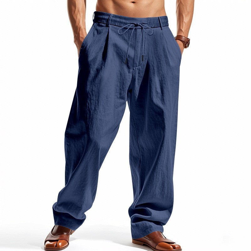Simple Trendy Wide-leg Beach Sports Trousers For Men