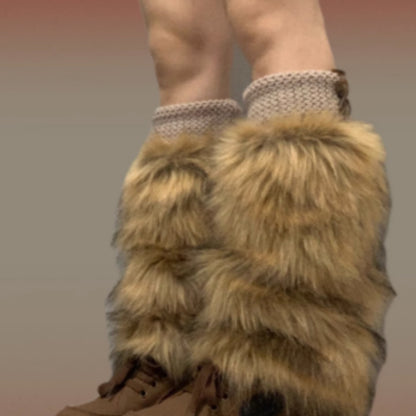 Warm Sock Covers Imitating Fur, Fluffy, Sweet, Cool, And Spicy Girls