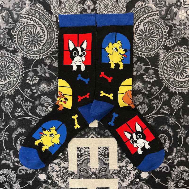 Medium Sock Funny Hot Dog Dachshund