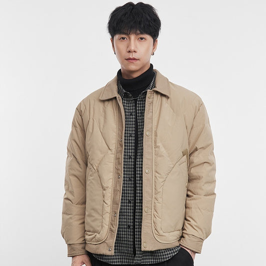 Lightweight Down Men's Coat Wide Jacket