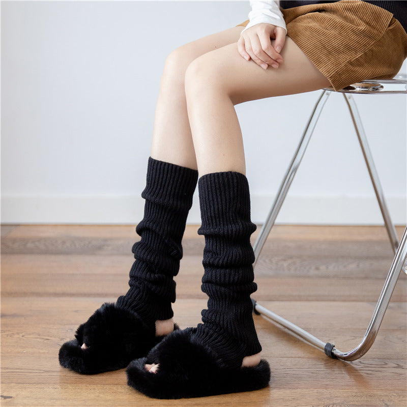 Women's Mid-calf Japanese Thickened Knitting Foot Sock