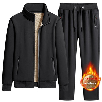 Men's Casual Lambswool Cotton Winter Fleece Plus Size