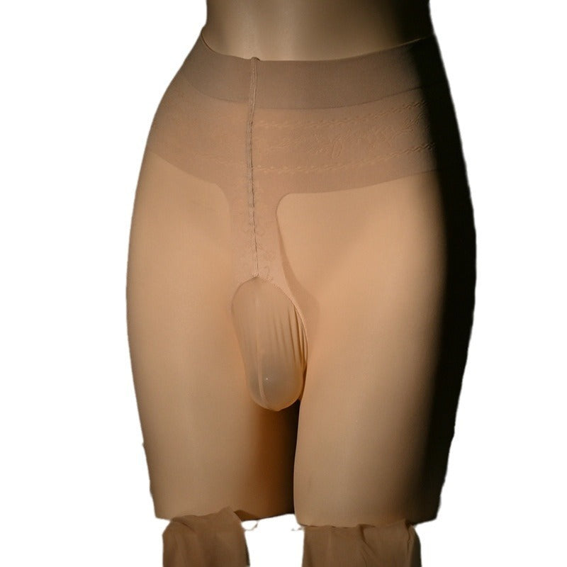 Men's Cat Scratch-resistant 30D Arbitrary Cut Transparent Stockings