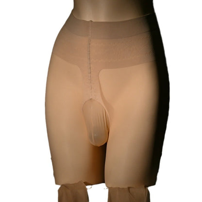 Men's Cat Scratch-resistant 30D Arbitrary Cut Transparent Stockings