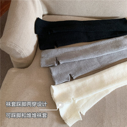 Women's Mid-calf Japanese Thickened Knitting Foot Sock