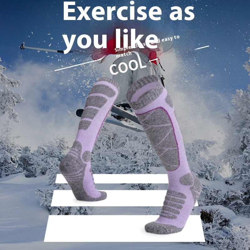 Women's Autumn And Winter Warm Outdoor Sports Socks Terry Sock