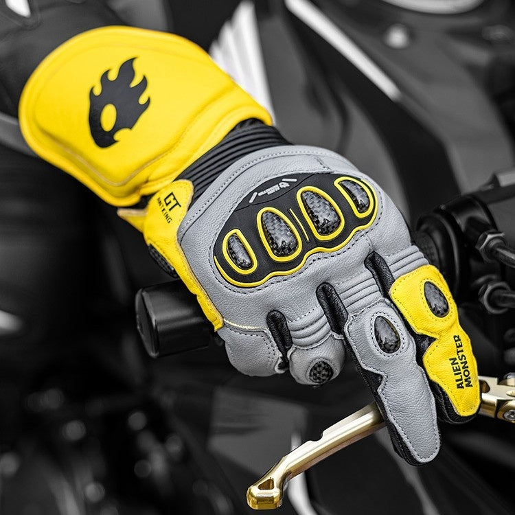 Glove Motorcycle Track Carbon Fiber Long