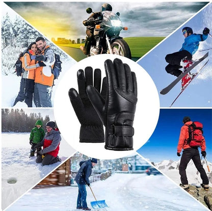 Electric USB Heated Gloves Winter Warming Thermal Ski Snow Hand Warm Windproof