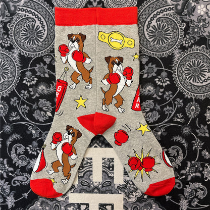 Medium Sock Funny Hot Dog Dachshund
