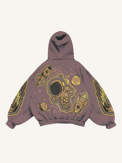 Fashion Casual Printed Polyester Sweater