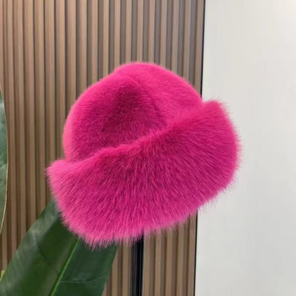 Plush Mongolian Hat For Cold Weather, Warm Fleece-lined Women's Winter Hat