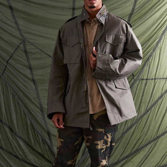 Warm, wear-resistant, mid-length shell jacket