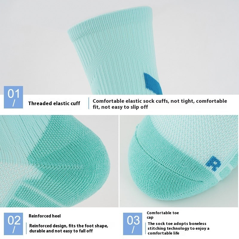 Men's Breathable Quick-dry Basketball Terry Sock