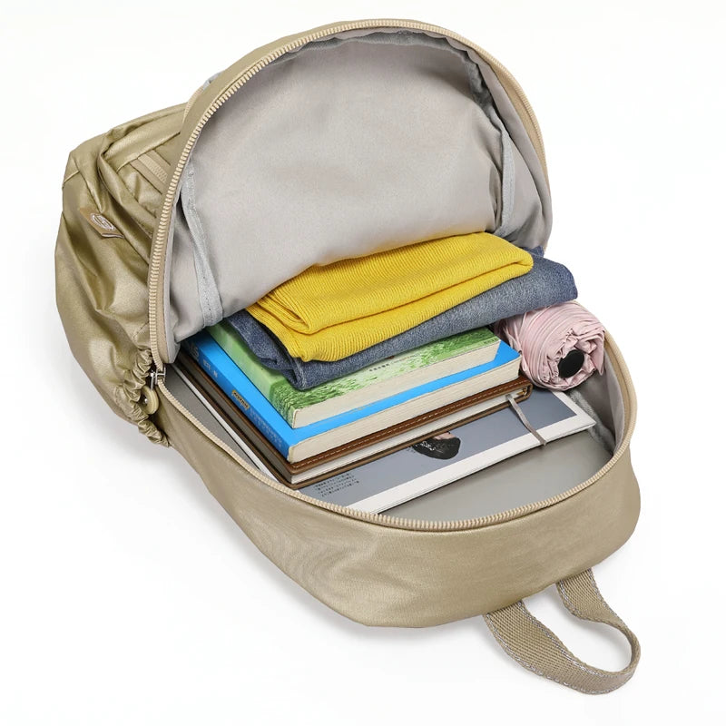 Women's Stylish Small Travel Backpack Waterproof Back to School Girls Sac De Luxe Femme Luxury Brand Bag Mochila Impermeable